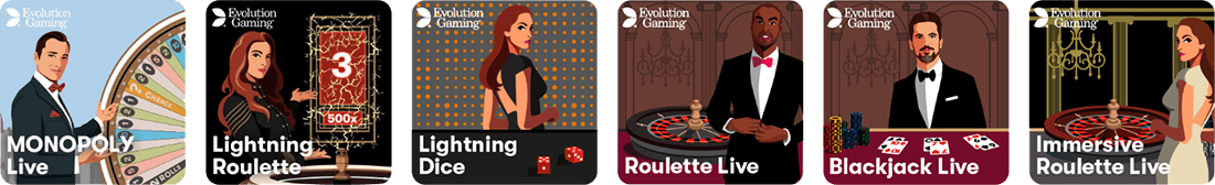 10Bet Live casino offers approximately 18 high quality games