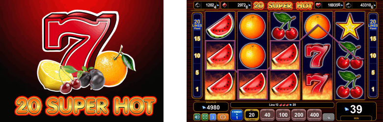 The 20 Super Hot Slot is produced by EGT