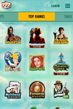 777 Casino has Andorid and iOS Apps and it's website is fully responsive