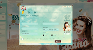 Fast and easy registration at 777 Casino