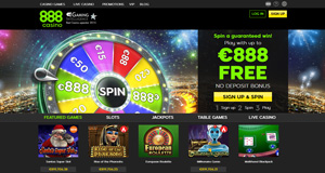 888Casino homepage