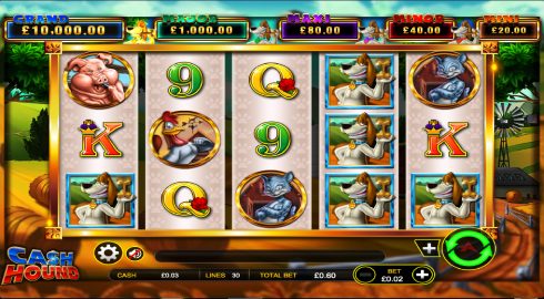 Cash Hound slot has a 30 paylines