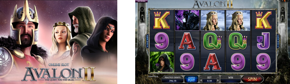 Avalon Slot developed by Microgaming