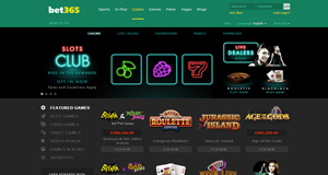 Bet365 Casino homepage
