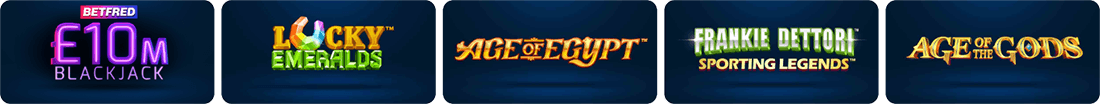 The games portfolio of Betfred casino has approximately 250 titles