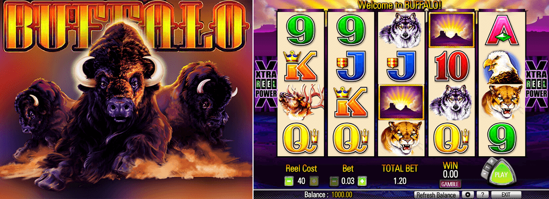 The Buffalo slot by Aristocrat has a 5x4 reel layout