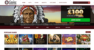Casino Kings homepage