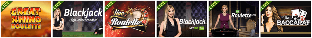 Casino Kings Live section is very impressive and includes 44 game titles