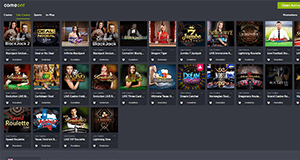 ComeOn live casino offers many games from multiple popular software providers.