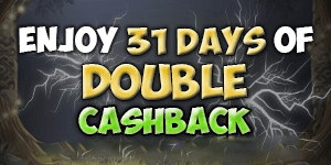 The new players at Dove Slots casino enjoy 1 month double cashback bonus