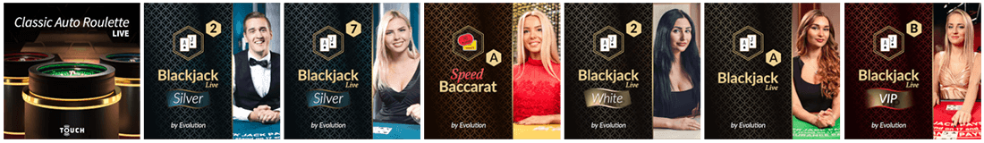 The DrueckGlueck casino live dealer games are more than 80, provided by Evolution Gaming and NetEnt