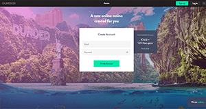 Dunder Casino Homepage