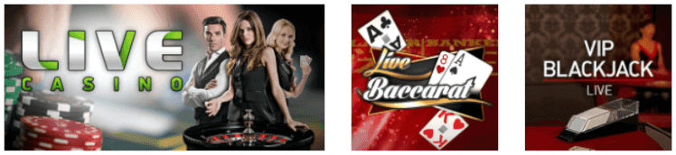 The live casino at EuroSlots is provided by Evolution Gaming