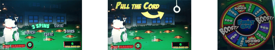 “Brian’s Big Dig” mode - Family Guy slot