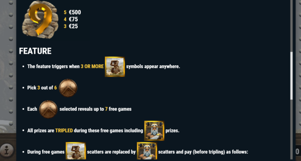 Sparta Slot Free Spins