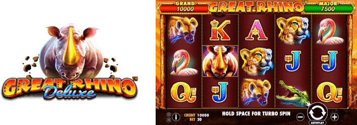 Great Rhino Slot has a standard 3x5 pattern