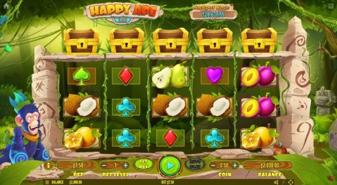Happy Ape has a 3x5 standard layout