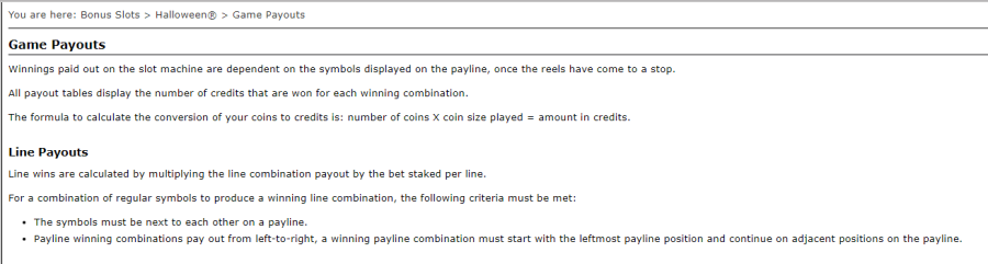 A Better Understanding of the Pay Lines