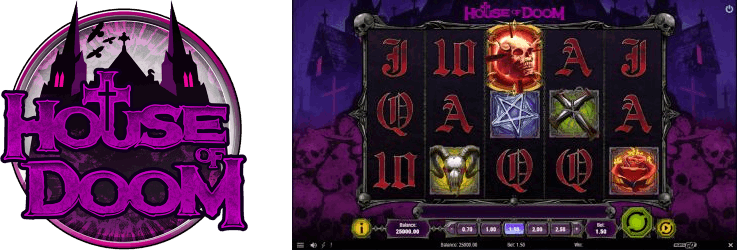 The House of Doom Slot by Play'n GO has a 5x3 reel layout