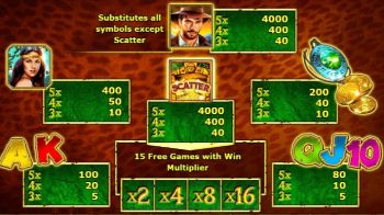 Jungle Explorer slot symbols