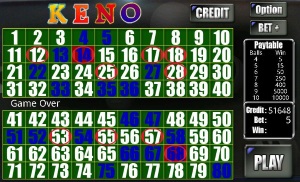 keno board