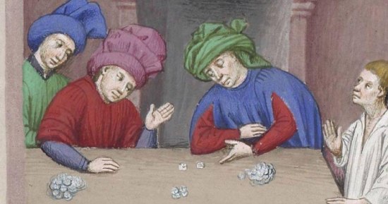 In Medieval times gambling was played only by the elite of society
