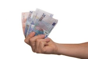 money in hand