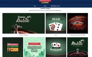 Monopoly Casino Table Games