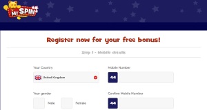 Mr Spin Casino registration