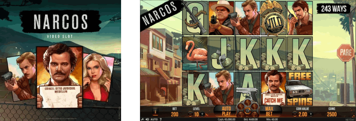 Narcos is a slot developed by Netent