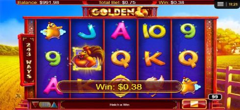 The Golden Hen slot game has an RTP of 97.22%