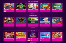 While most of the games are slots, there are also a number of popular table games at No Bonus Casino