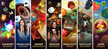 Novibet casino has a daily deals calendar with many promotions