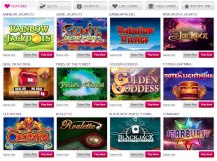 Pink casino's customers can select from about 300 slots