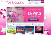 The minimum deposit amount at Pink Casino is just £10