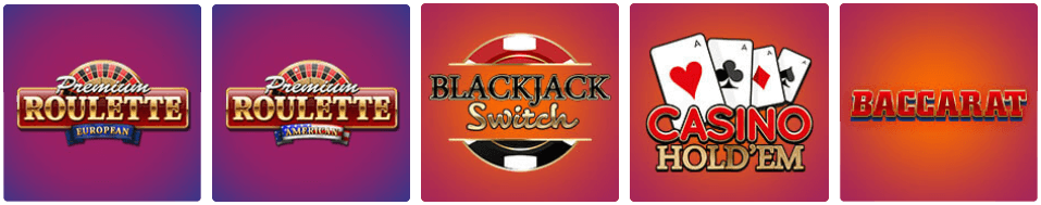The PowerSpins casino features a roulette and table games categories