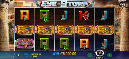 Pragmatic’s slot game Eye of the Storm has RTP rate of 96.71%