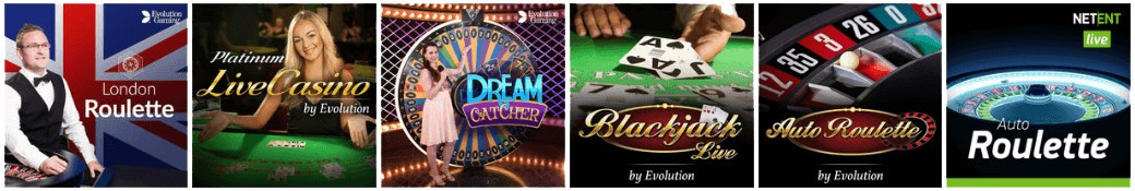 Queen Vegas Casino hosts both Evolution Gaming and NetEnt live casinos in a generous variety of live games.