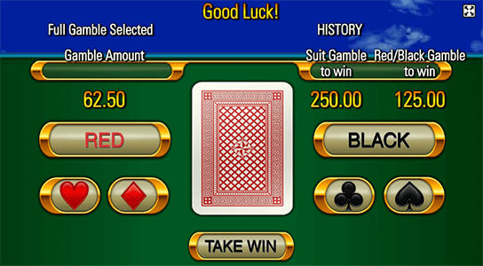 At the Red Baron slot you can multiply your win with the “gamble” feature