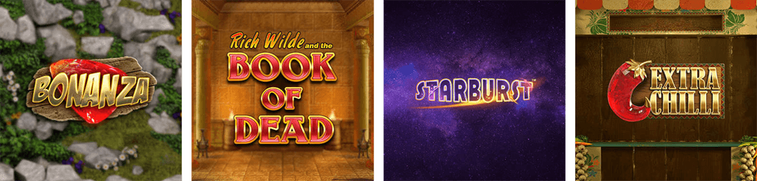 The games library of Rizk casino has a hundreds of popular titles