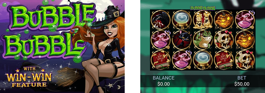 The RTG slot Bubble Bubble has 3x5 reel layout