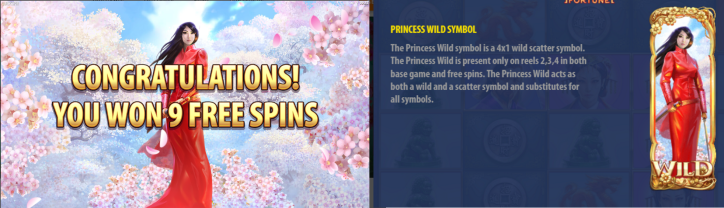 The Princess Symbol in Sakura Fortune slot game