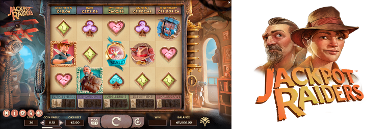 The Two Main Characters of the Jackpot Raiders Slot