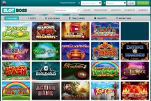There are more than 250 different games to choose from at Slot Boss