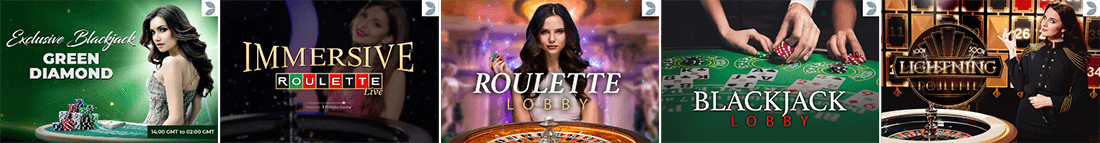 You can play many popular live dealer games at Spinit Casino