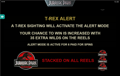 T Rex Alert Mode