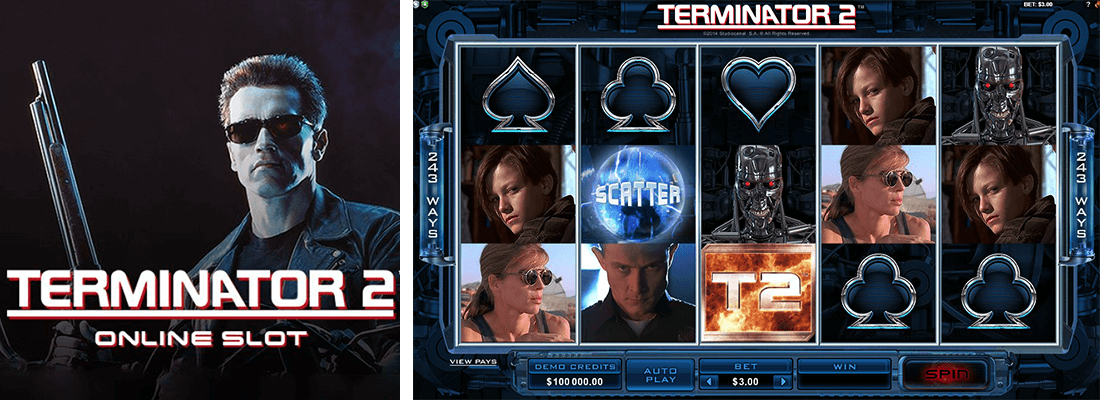 Terminator 2 is a 5x3 reel pattern slot by Microgaming