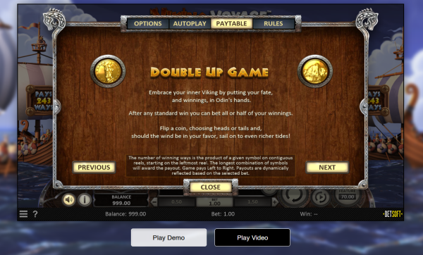 Double-up Your Last Win for a Greater Viking Voyage Reward