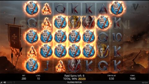 Raid spins in Vikings slot
