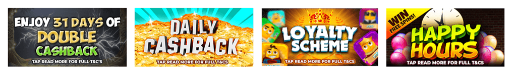 At Welcome Slots casino you will find many daily deals and ongoing promotions
